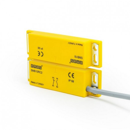 Magnetni prekidač SMB30RC2-B15,sa aktuatorom,2NC+1NO,Sn=5mm,desni izlaz kabla,2m,30Vac/dc IP68 Emas