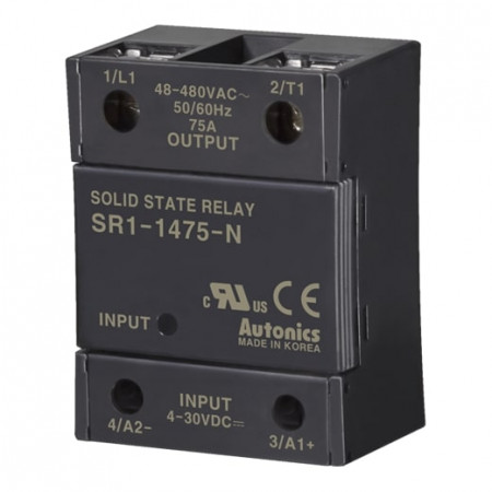 Solid State Relay SR1-1475-N,1-fazni, ulaz 4-30Vdc,izlaz 48-480Vac, 75A Autonics