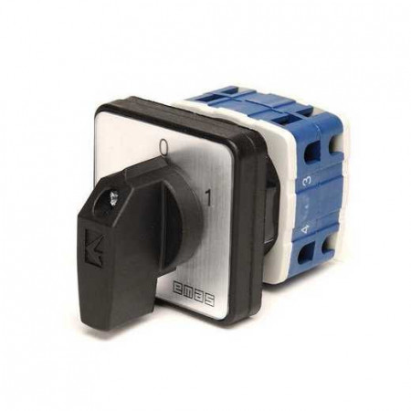 Grebenasti prekidač PSA016AK331S, 3x16A (0-1), 2 nivoa 60Â°, 6kA, 48x48mm IP54 Emas