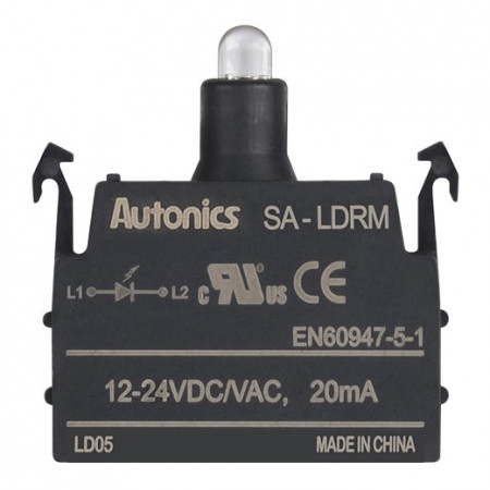 Kontakt blok SA-LDRM, sa LED diodom, crvena, 12-24Vac/dc Autonics