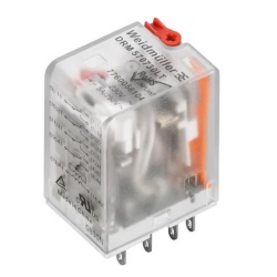 Pomoćni relej DRM570524LT, sa crvenom LED indikacijom, 4CO 24Vac 5A/250Vac IP20 Weidmuller