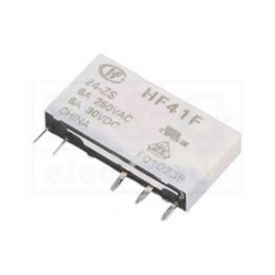 Relej HF41F-24-ZS, slim, špulna 24Vdc, SPDT NO/NC, 250Vac 6A Hongfa Relay
