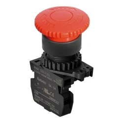 Taster sve stop S2ER-E3RAM, 1NO, zaokretni, 40mm, ugradnja na fi22mm, 6A 250Vac IP52 Autonics