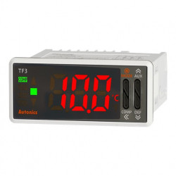 Termoregulator TF33-34H,disp.LED 1 red-3 cifre,77x35mm, NTC,DI-1, relejni,100-240Vac IP65 Autonics