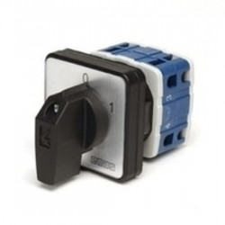 Grebenasti prekidač PSA020AK331S, 3x20A (0-1), 2 nivoa 60Â°, 6kA, 48x48mm IP54 Emas