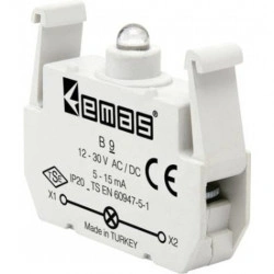 Kontakt blok sa LED diodom B9, 5-15mA, 10-30V AC/DC zelena IP20 Emas