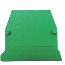 Krajnja pločica TO911, 2.5 mm2, ZELENA, tip TEO.2/PT Cabur
