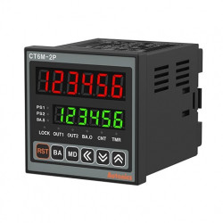 Brojač-Tajmer CT6M-2P4,dis.2 reda-6 cifara,72x72mm,2 relejna izlaza,PNP/NPN,100-240Vac IP65 Autonics