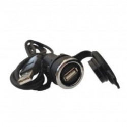 Utičnica USB, BUSB, ugradnja na fi22mm, sa kablom 1.5m, IP65 Emas