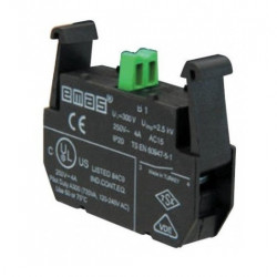 Kontakt blok B1, start-radni, 1NO, 250Vac IP20 Emas