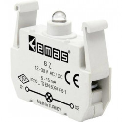 Kontakt blok sa LED diodom B7, 5-15mA, 10-30V AC/DC plava IP20 Emas