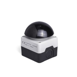 Kontrolna kutija sa crnom taster pečurkom P1C300M72H, 1NO, crno-siva, 72mm IP65 Emas