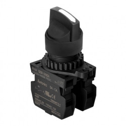 Prekidač tropoložajni S2SR-S7W2AM 1-0-2 90Â°, 2NO, fi22mm, 6A 250Vac IP52 Autonics