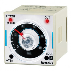 Tajmer AT8N, disp.analogni-skala,48x48mm,6-mode,2 relejna,8-pin,100-240Vac/24-240Vdc Autonics