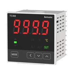 Termoregulator TC4M-24R,disp.1 red-4 cifre,72x72mm,2 alarma,relejni/SSR,100-240Vac IP65 Autonics