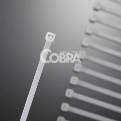 Vezica COBRA 250x4.8 mm bela 1/100 Cieffeplast