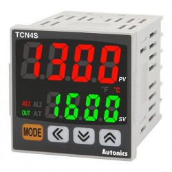 Termoregulator TCN4S-22R,2 reda-4 cif,48x48mm,2 alarma,PID,relejni/SSR,24Vac/24-48Vdc IP65 Autonics