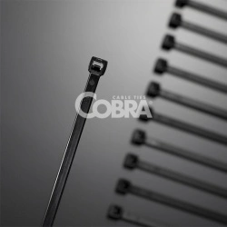 Vezica COBRA 200x2.5 mm crna 1/100 Cieffeplast