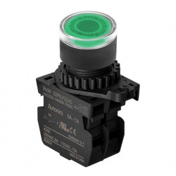 Taster zeleni S2PR-P3GALM, 1NO, sa LED indikacijom, 110-220Vac, 6A 250Vac IP52 Autonics