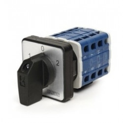 Grebenasti prekidač PSA040KD334S, 3x40A (1-0-2), 3 nivoa 60Â°, 6kA, 64x64mm IP54 Emas