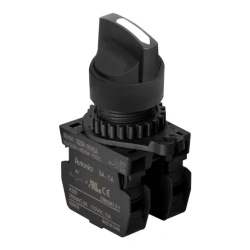 Prekidač tropoložajni S2SR-S5W2AM,1-0-2 60Â°,2NO,fi22mm,povratni 2 kontakta,100-220Vac IP52 Autonics