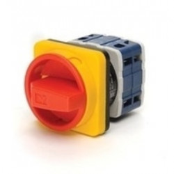 Grebenasti prekidač PSA032AK341E, 3x32A (0-1), 2 nivoa (ž/c) 90Â°, 6kA, 64x64mm IP54 Emas