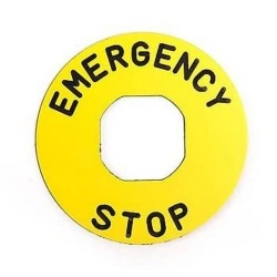 Oznaka za taster sve stop BET60A, 60mm aluminijumska Emas