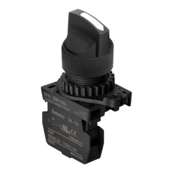 Prekidač dvopoložajni S2SR-S1WAM, 0-1 45Â°, 1NO, fi22mm, povratni, 6A 250Vac IP52 Autonics