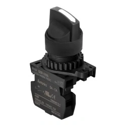Prekidač dvopoložajni S2SR-S1WAM, 0-1 45Â°, 1NO, fi22mm, povratni, 6A 250Vac IP52 Autonics