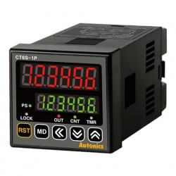 Brojač-Tajmer CT6S-1P2,dis.2 reda-6 cifre,48x48mm,1 relejni,1 NPN izlaz,24Vac/24-48Vdc IP65 Autonics
