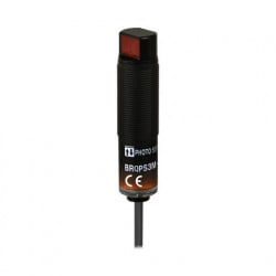 Foto-senzor BRQPS3M-PDTA,M18,NPN NO/NC,Sn=3m,side retro-reflective,kabal l=2m,10-30Vdc,IP67 Autonics