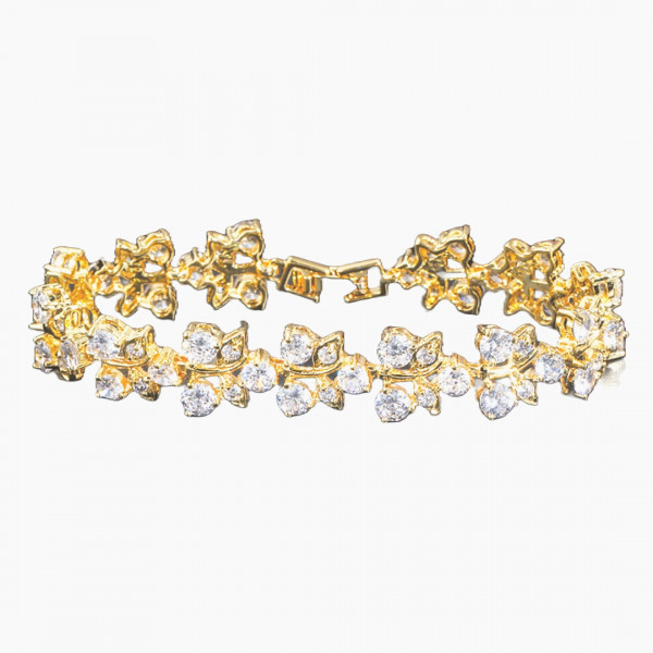 Bratara Gold Vibes cu zirconii cubice