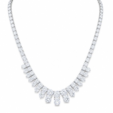 Colier tennis elegant, cu pietre din zirconiu, Luna