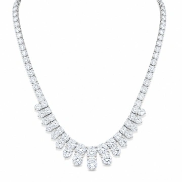 Colier tennis elegant, cu pietre din zirconiu, Luna