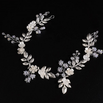 Accesoriu par mireasa argintiu