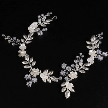 Accesoriu par mireasa argintiu