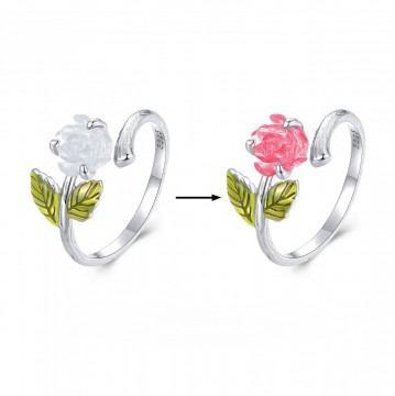 Inel din argint cu floricica