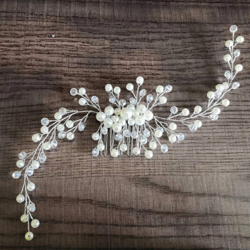 Accesoriu par argintiu mireasa 