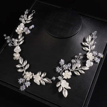 Accesoriu par mireasa argintiu