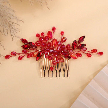 Accesoriu par cu margele rosii