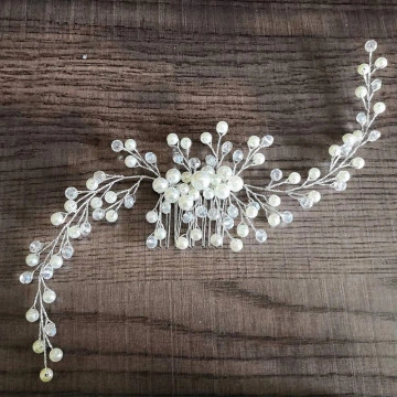 Accesoriu par argintiu mireasa 