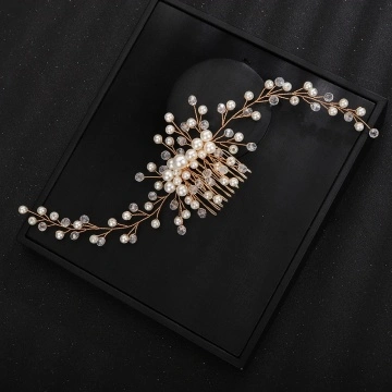 Accesoriu par auriu mireasa 