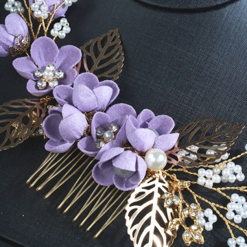 Accesoriu par cu frunze aurii