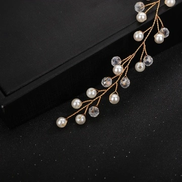Accesoriu par auriu mireasa 