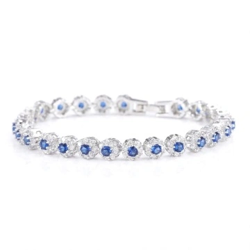 Bratara eleganta cu pietre din zirconiu albastre, Fergie Blue