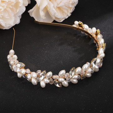 Bentita eleganta cu pietre si perle