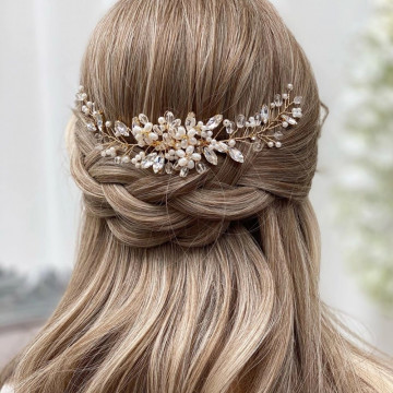 Accesoriu par mireasa auriu