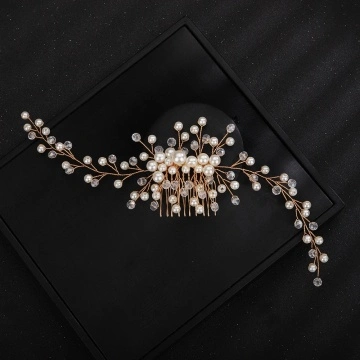 Accesoriu par auriu mireasa 