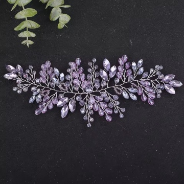 Ornament par cu pietre violet
