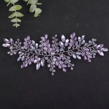 Ornament par cu pietre violet